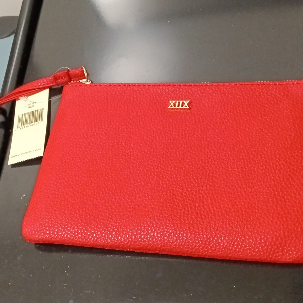 Collection Eighteen Red Women Clutch Purse NWTS